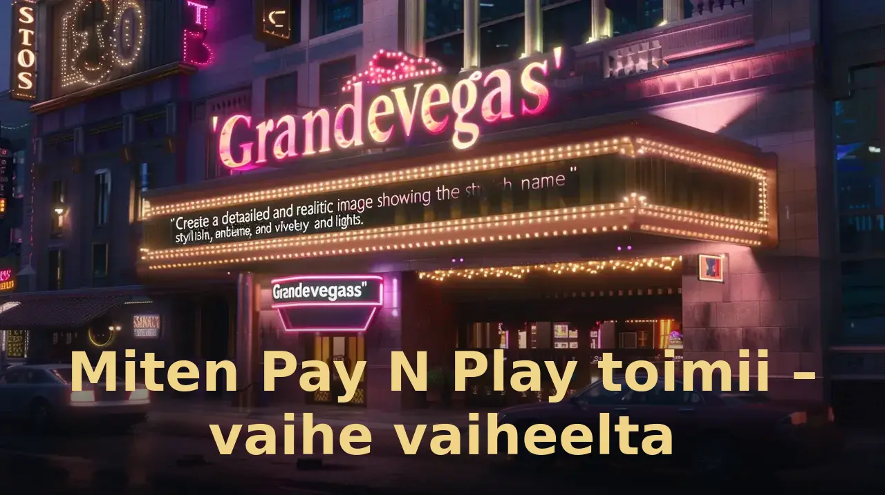 Miten Pay N Play toimii – vaihe vaiheelta