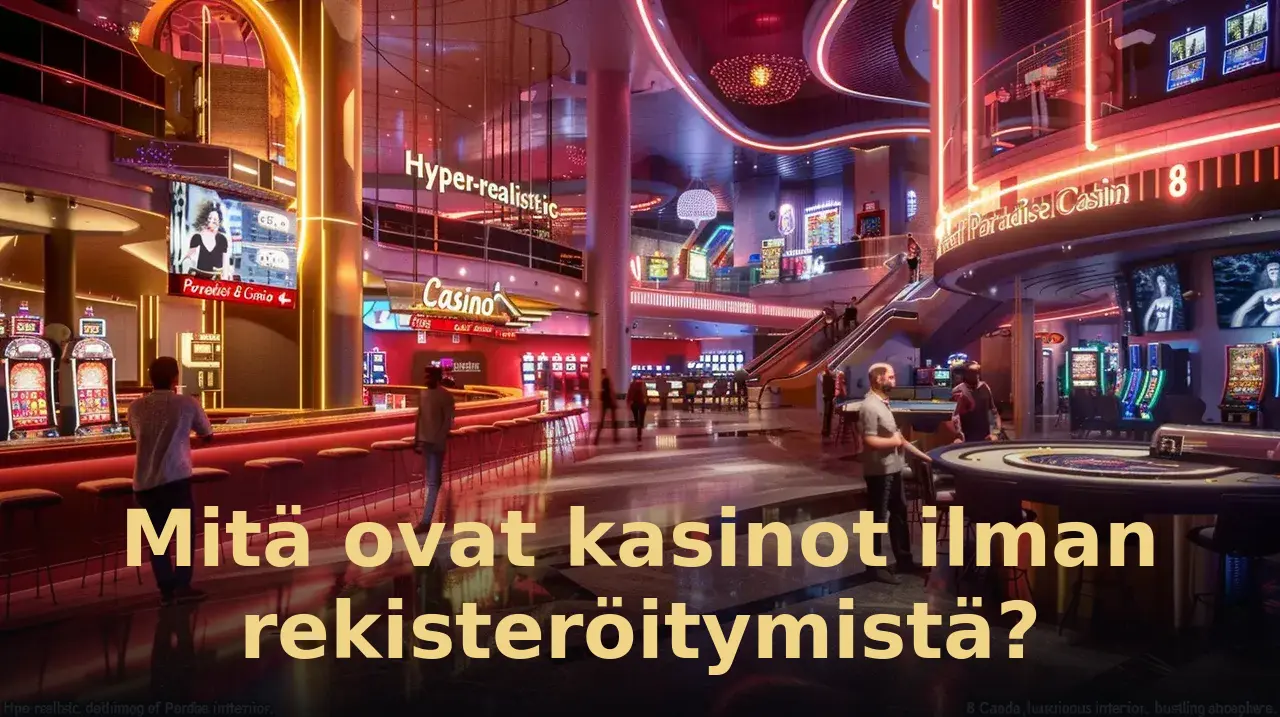 Mitä ovat kasinot ilman rekisteröitymistä?